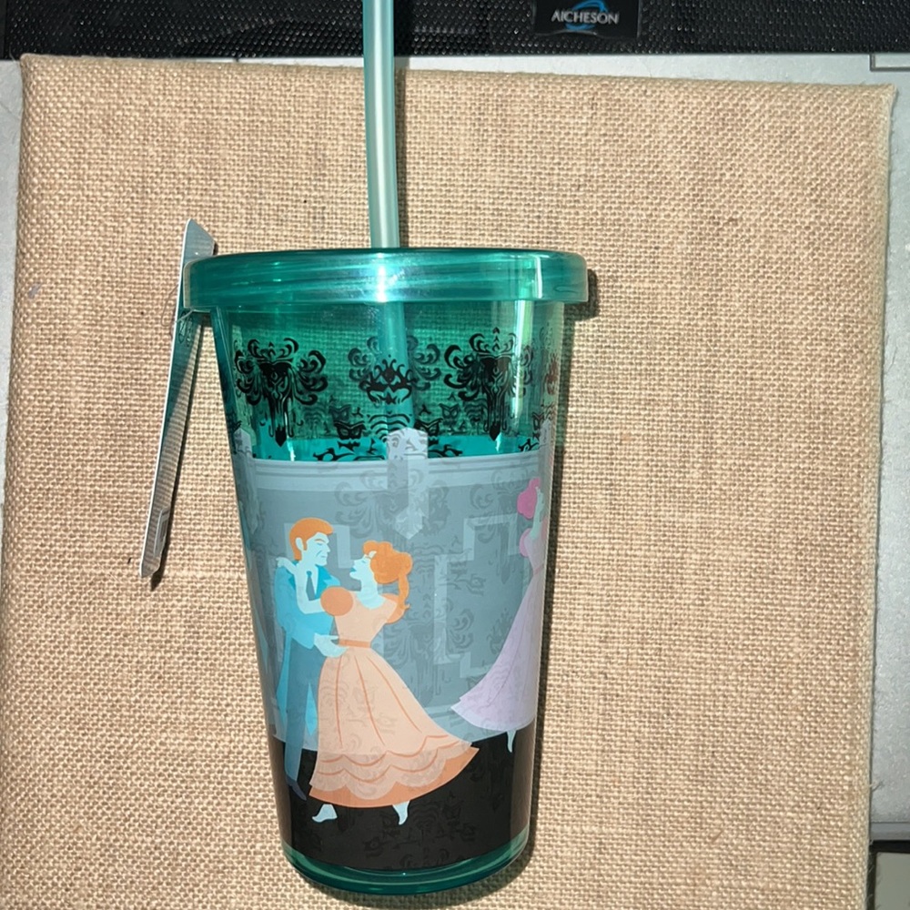 Haunted Mansion Tumbler with Straw
